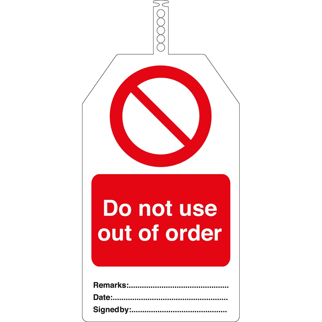 "DO NOT USE OUT OF ORDER" SIGN